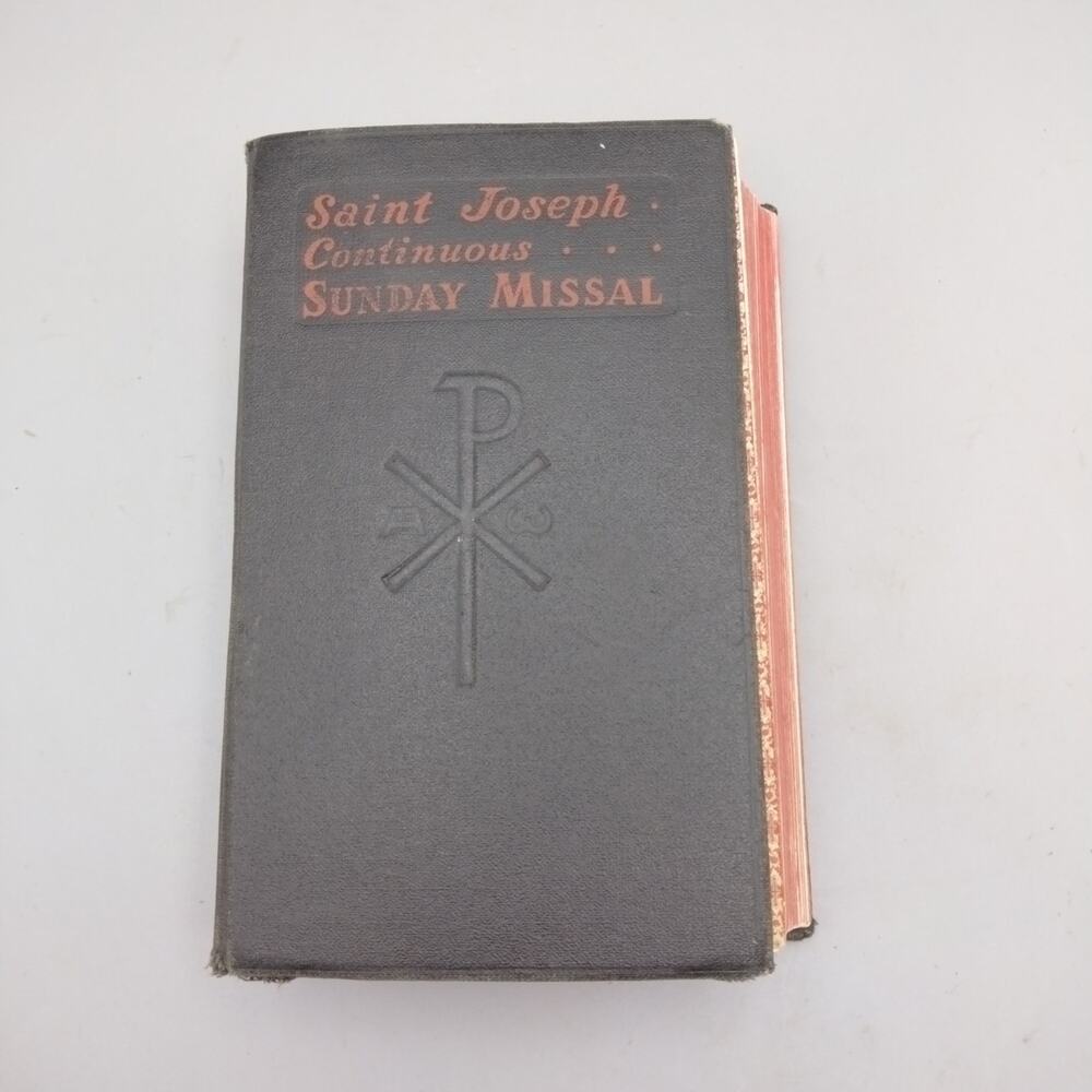 St. Joseph Continuous Sunday Missal 1961 Latin English Confraternity Version HC